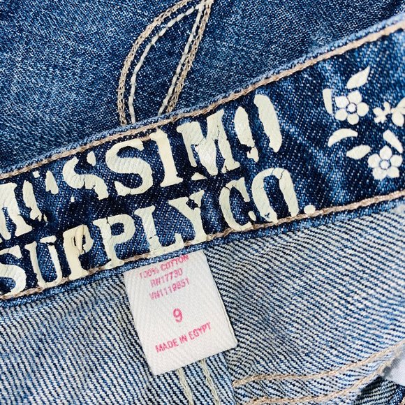 Mossimo Fringed Hem Jean Shorts 9 - Picture 8 of 8